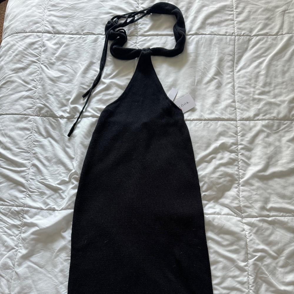SUPRELOOK V-neck Knitted Cut Out Dress